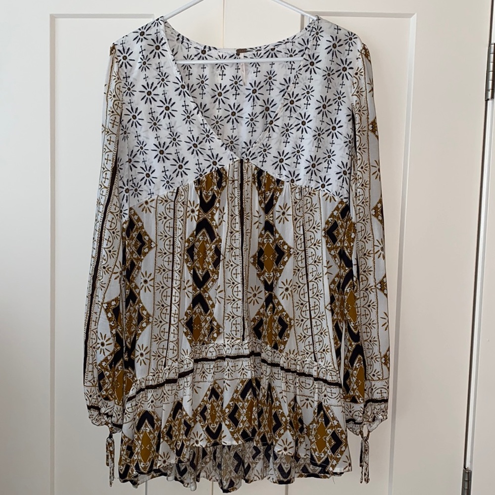Free People Bohemian Blousey Top